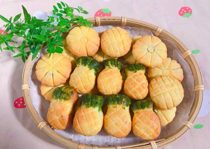 Cách 3: Nướng bánh dứa Đài Loan bằng chảo