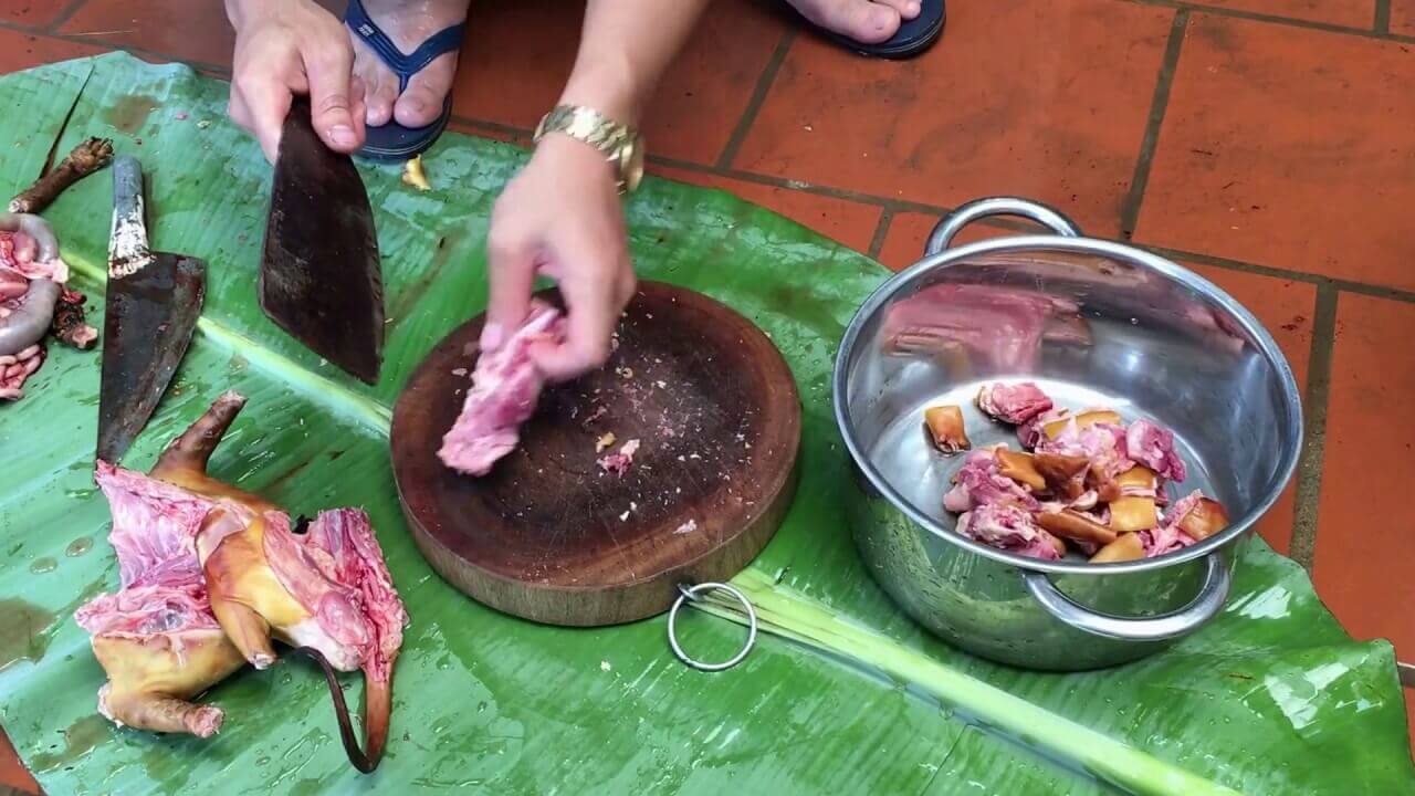 Cách làm thịt mèo xào rau má